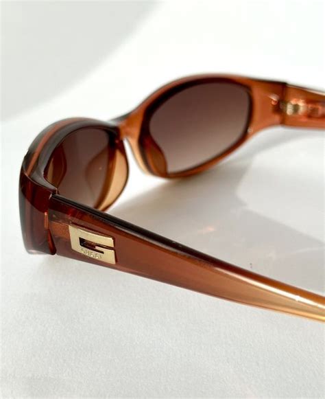 gucci sunglasses2456 n s|Gucci Sunglasses 1998 Vintage Brown Rectangle GG 2456/N/S .